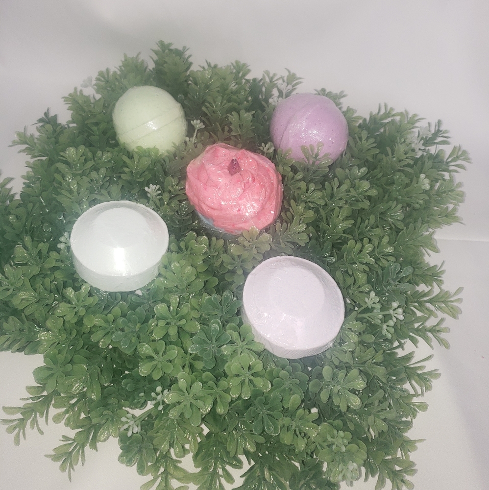 Bath bombs & steamers gift set